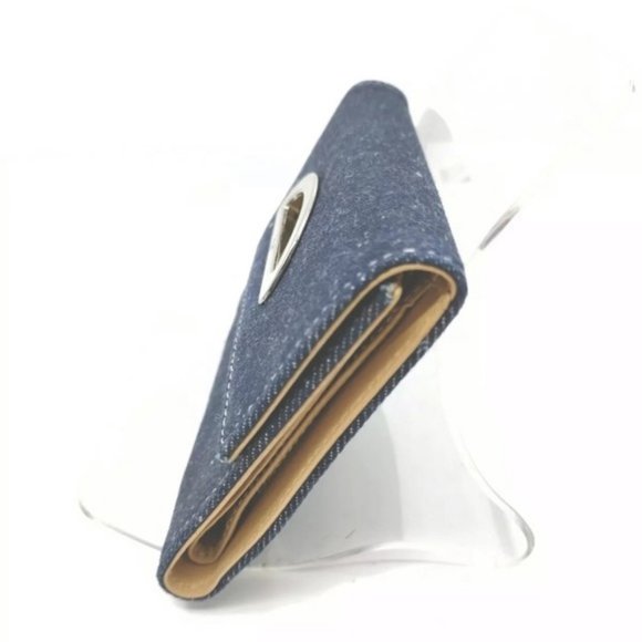 Christian Dior Wallet Blue Denim - Picture 3 of 9
